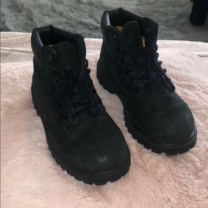 Boys black Timberland Boots